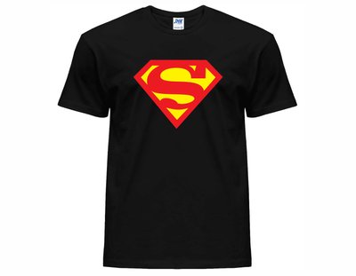 Футболка мужская хлопковая с принтом Superman, Супермен, черная, размер S f-b Superman s фото